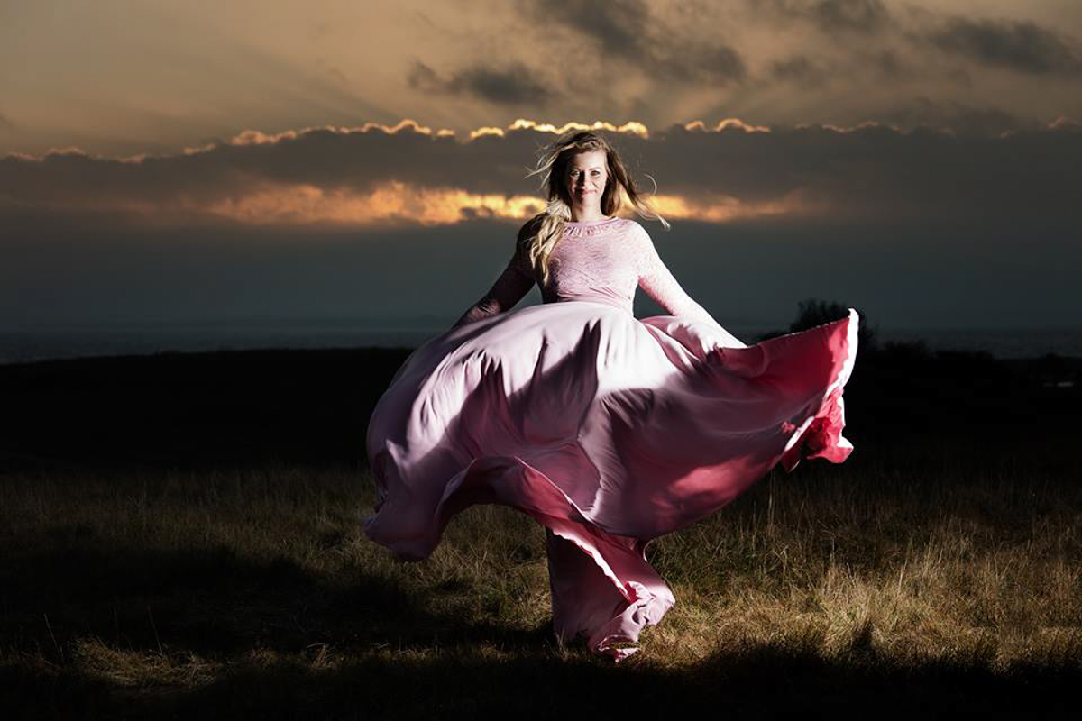 Dramatisk graviditetsfotografering