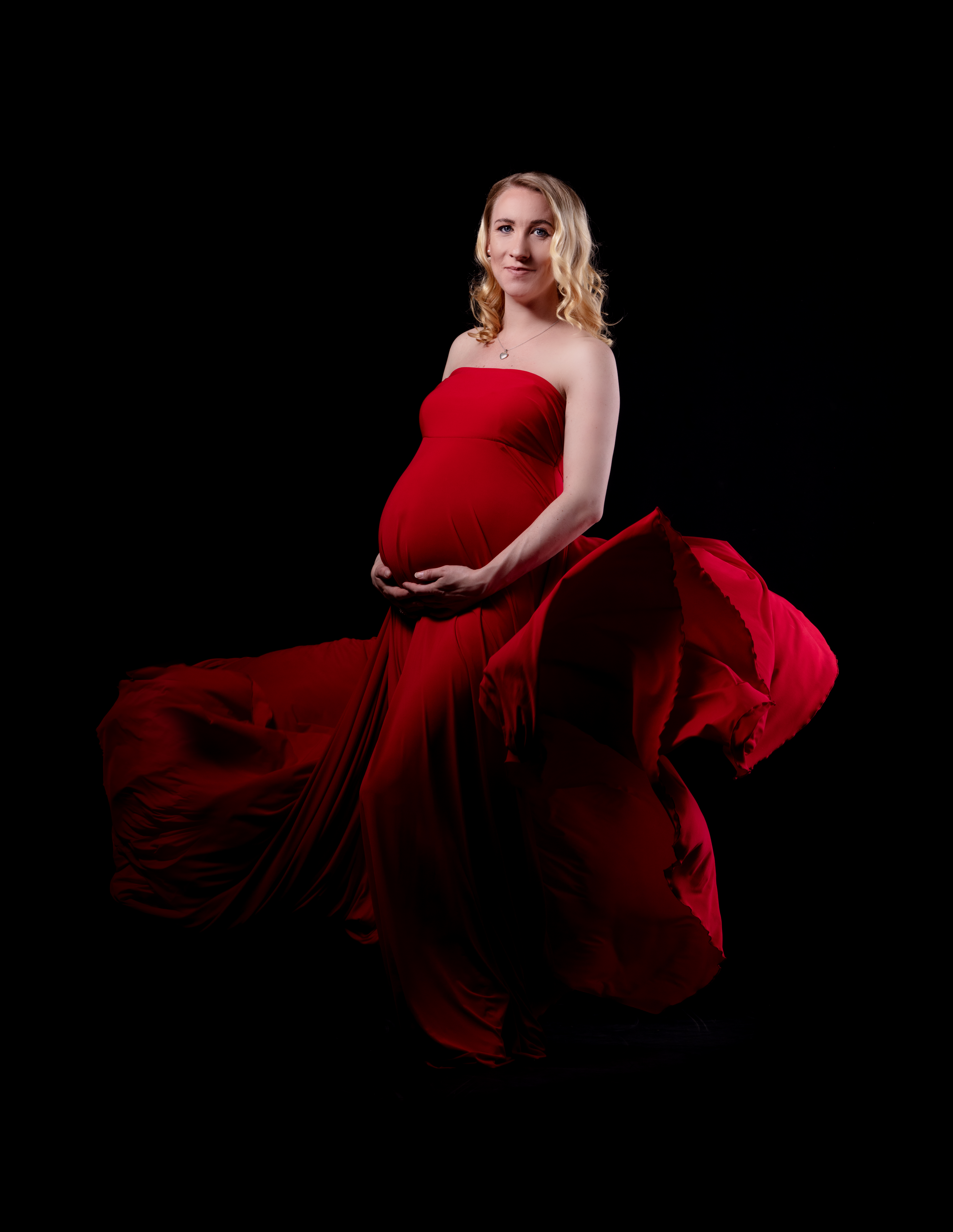 Kjole til gravidfotografering