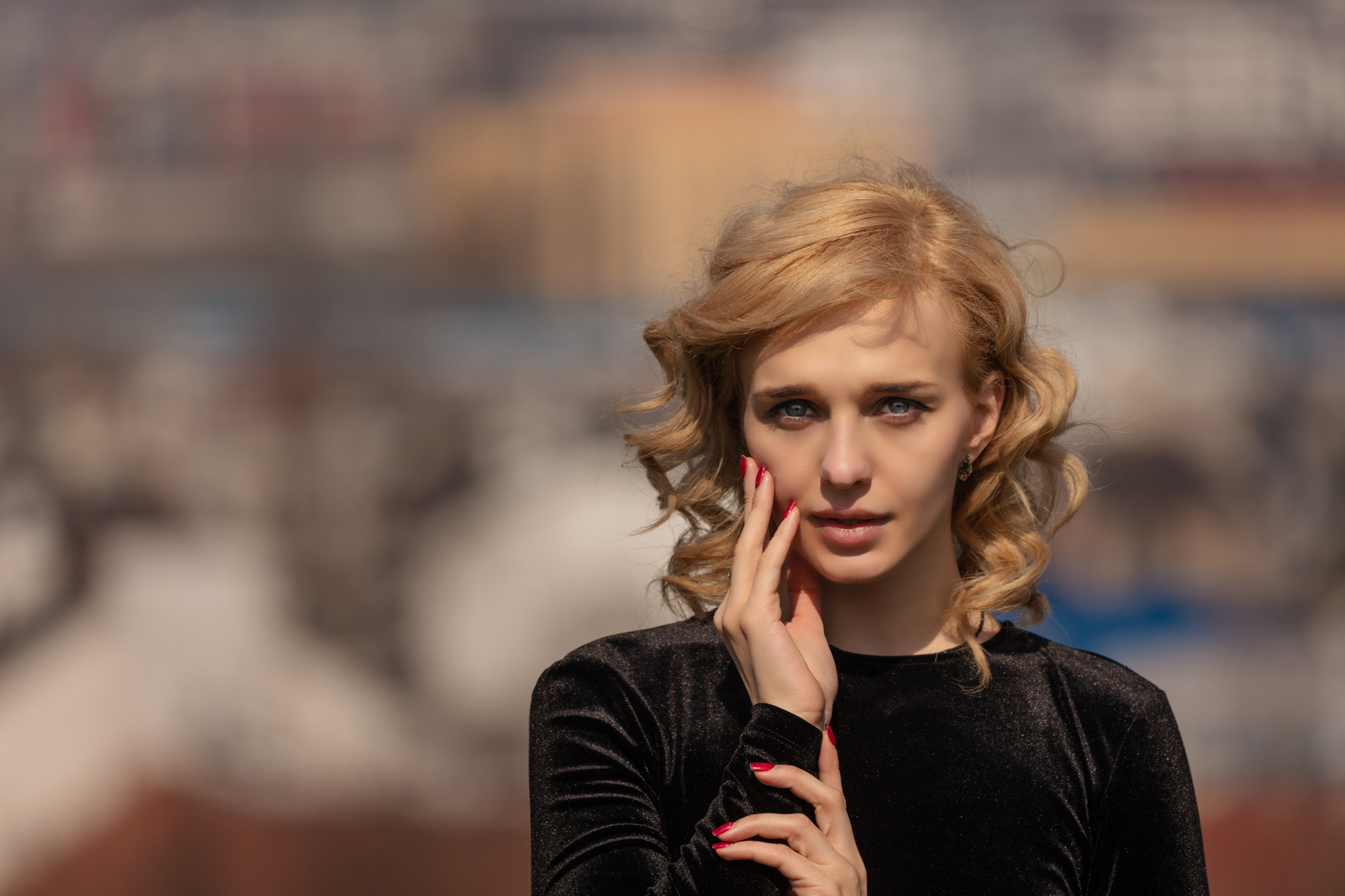 Portrætfotograf udendørs